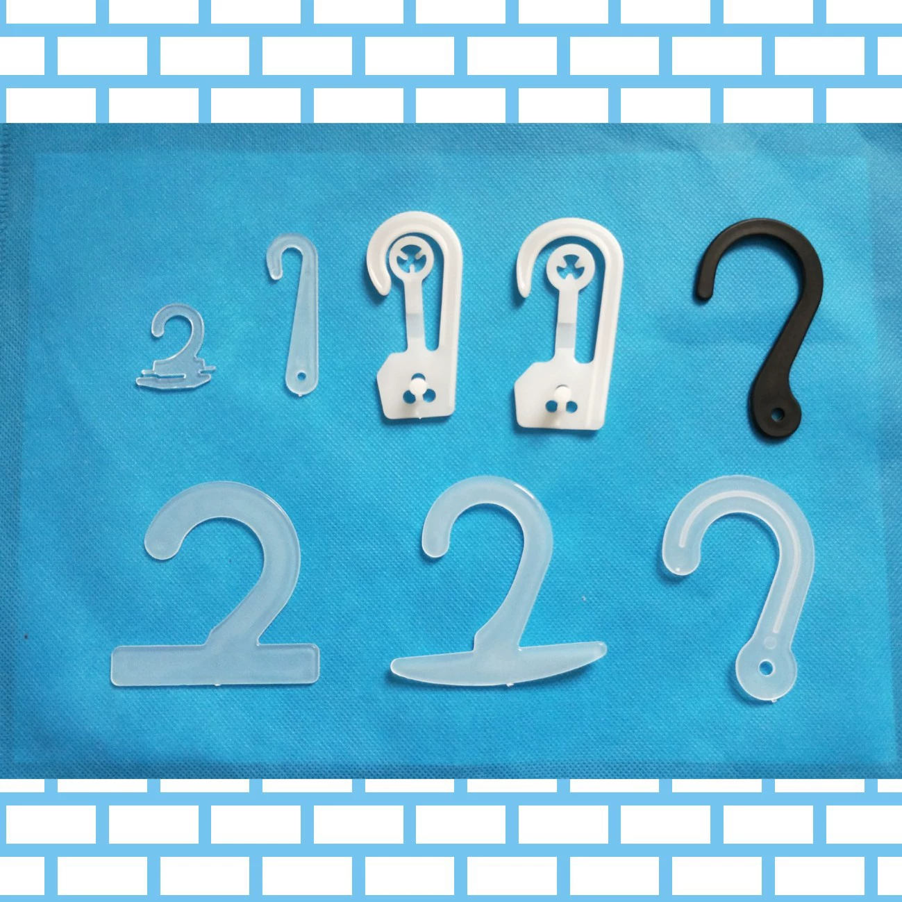 Пятно производителя, оптовая продажа, пластиковый крючок, крючок для супермаркета, крючок для вопроси, маленький крючок, перчатки, носки, шляпа