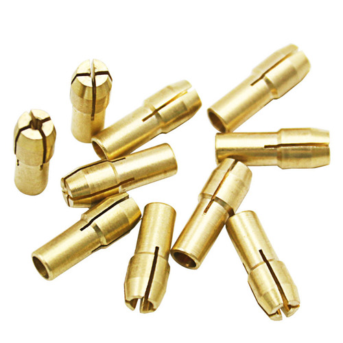 Electric grinding accessories factory price wholesale electric grinding machine three-jaw copper chuck nut 0.5-3.2mm multi-specification copper sandwich