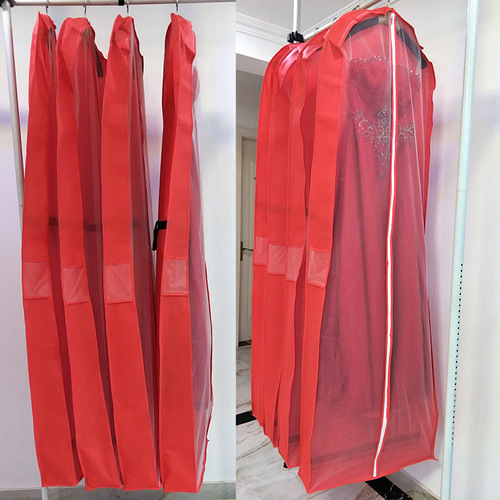 New 1.8m wedding dress dust cover, thickened non-woven wedding dress dust cover, portable dual-purpose wedding bag