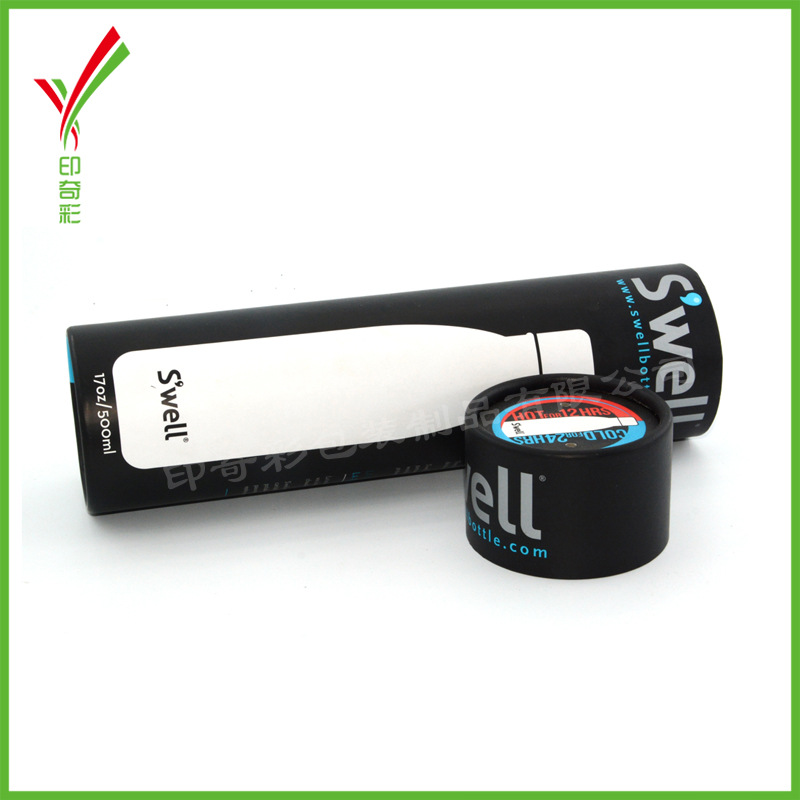 厂家定制纸罐包装保温杯纸筒马口铁礼品红酒包装罐定做