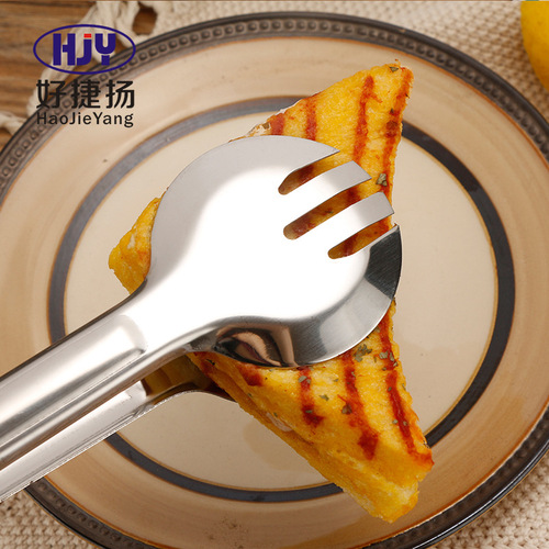 Multifunctional stainless steel bread cake clip food food clip barbecue steak clip buffet clip baking tool