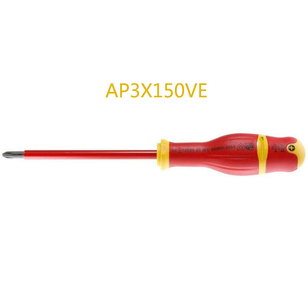 绝缘螺丝批 1000V绝缘Phillips 十字螺丝刀  AP3X150VE 现货