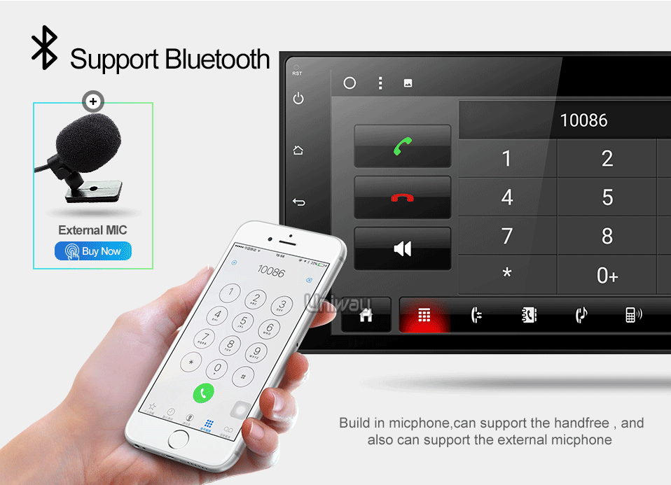 Discount uniway  A17KLL9071  android 9.0 car dvd navigation for toyota corolla/auris  2016 2017 car radio stereo head unit navigation 13
