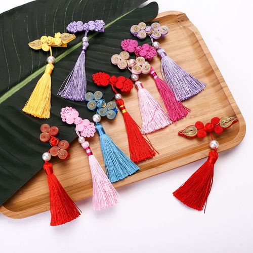 chinese hanfu hair accessory for girls Court girl hair ornament tassel hairpin Tang headdress hairpin gege Chinese Hanfu clothing accessories