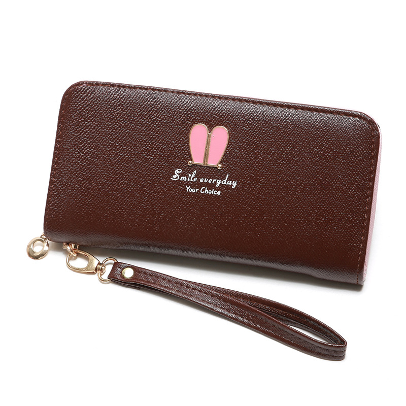 Korean Rabbit Ear Zipper Long Wallet display picture 14