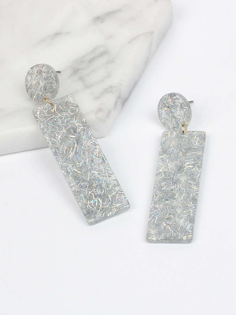 Long Plate  Korea Square Simple Acrylic Earrings Wholesale Nihaojewelry display picture 6