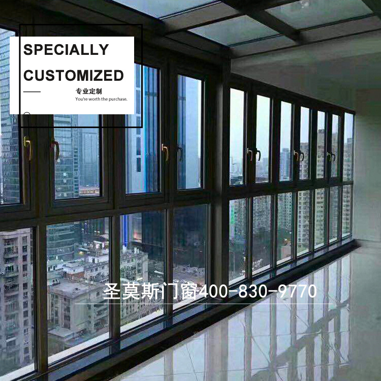 批发定制款铝合金门窗  凤铝断桥隔音平开门窗 加工定制款热销款