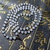 Agate round beads, chain, pendant jade handmade, plus size