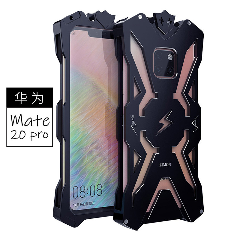 SIMON THOR Aviation Aluminum Alloy Shockproof Armor Metal Case Cover for Huawei Mate 20 Pro & Huawei Mate 20 X & Huawei Mate 20