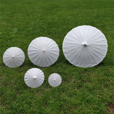 清仓处理 多尺寸白色 舞台道具儿童绘画DIY纸伞可爱迷你纸伞创意