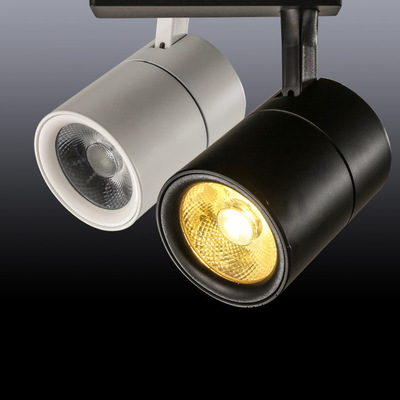 明装射灯led轨道灯 服装店滑轨灯 北欧客厅背景墙COB聚光导轨灯