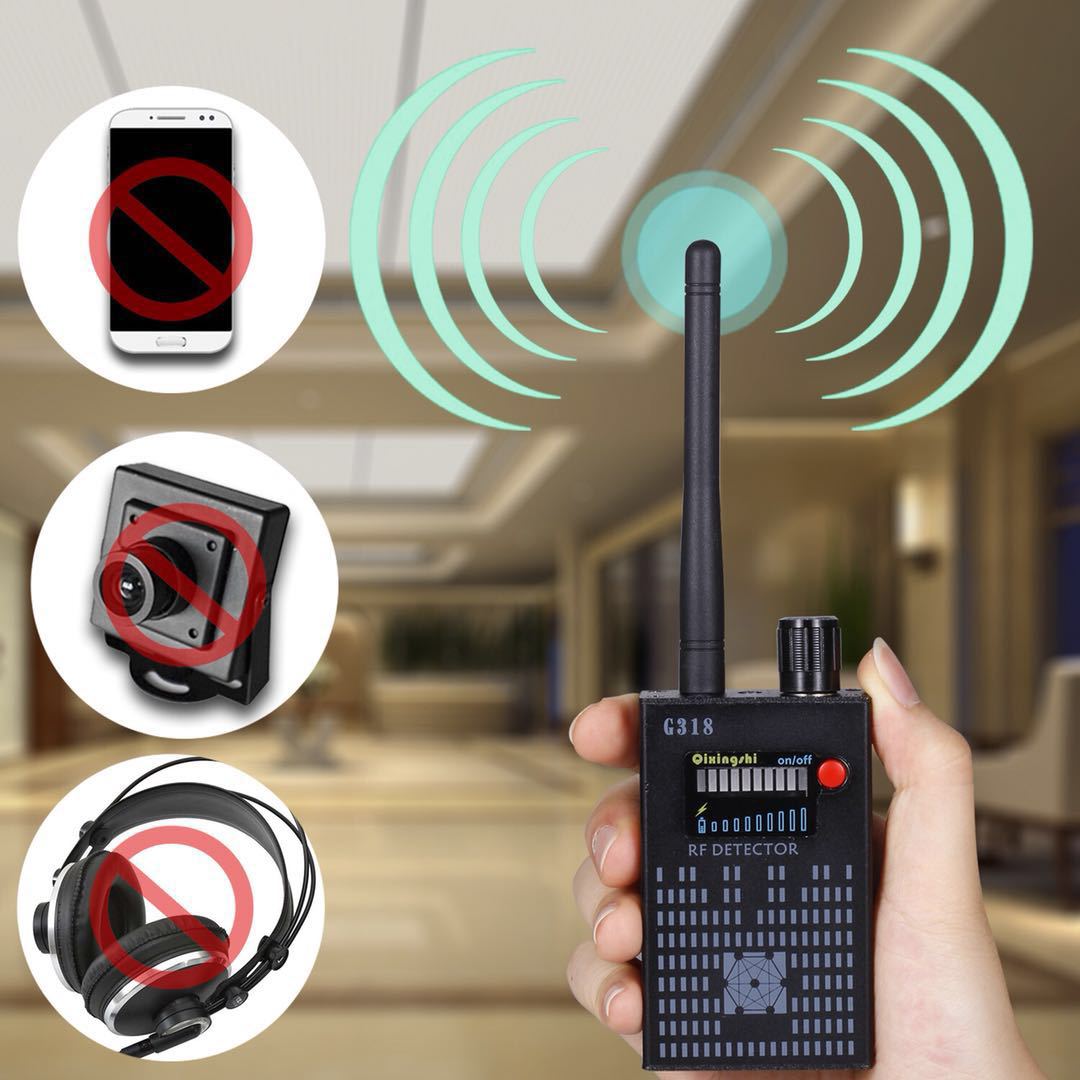 G318无线信号探测器防偷拍防跟踪GPS定位器探测器-高效反跟踪保护工具