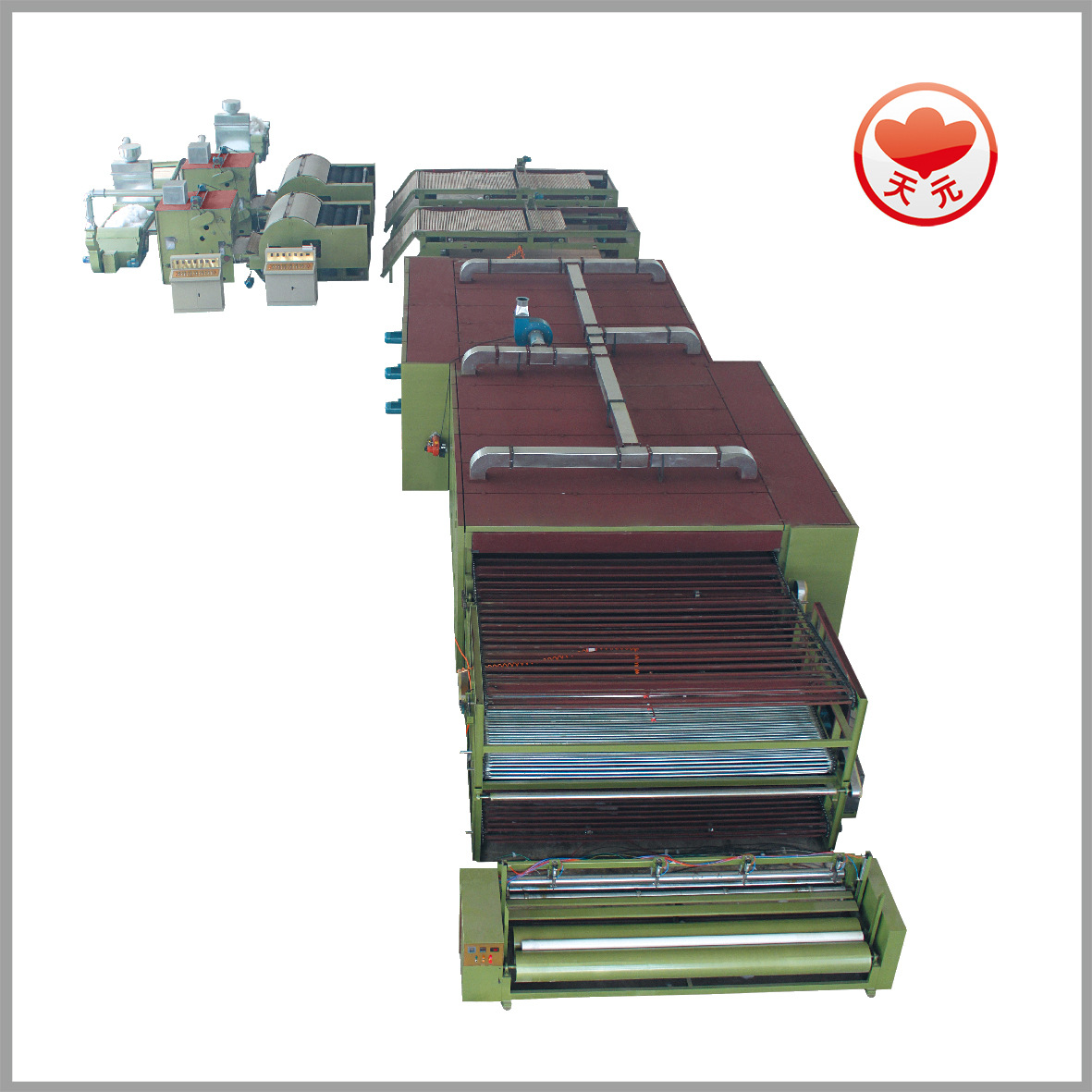 厂家供应天元牌羽丝棉生产线 硬质棉生产线