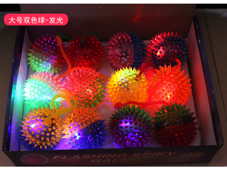 New Luminous Elastic Luminous Volleyball Massage Ball Water Polo Flashing Sound Ball Wholesale display picture 17