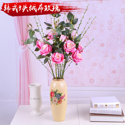 On behalf of Korean 3 simulation Flannel rose Multicolor Optional Manufacturer Of large number Stock