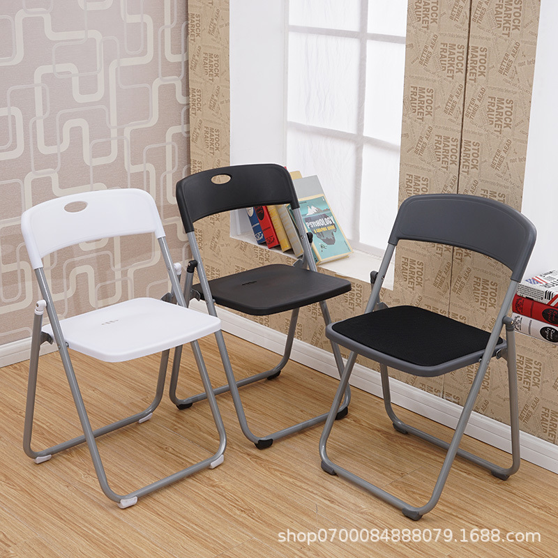Silla plegable de plástico, oficina o exposición, moderna, venta directa de fábrica
