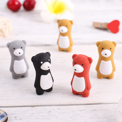 lovely Little Bear modelling eraser pupil prize gift new pattern study originality Stationery