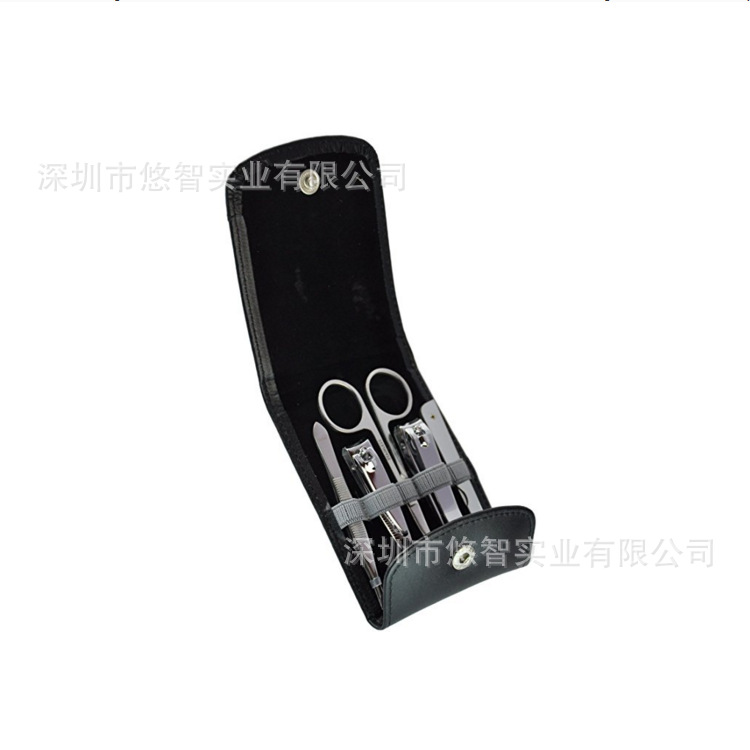精美皮质指甲钳套装皮套 美甲工具套装保护套 翻盖指甲钳专用皮套