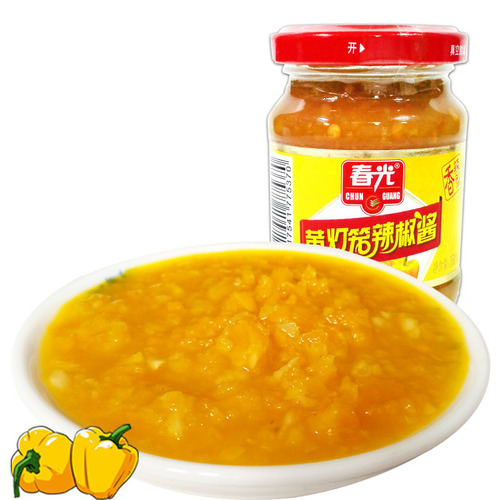 Hainan Specialty Chunguang Yellow Bell Pepper Chili Sauce 150g Spicy Garlic Yellow Chili Sauce