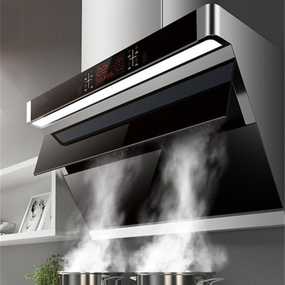 厂家批发家用双电机抽油烟机欧式侧吸式油烟机自动加热清洗烟机|ms