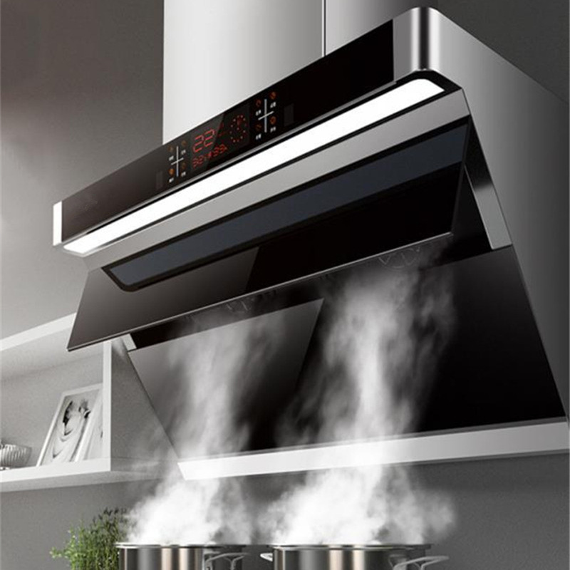 厂家批发家用双电机抽油烟机欧式侧吸式油烟机自动加热清洗烟机|ms