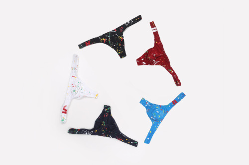 European and American wholesale AliExpress Amazon foreign trade sexy low-waist men's underwear printed cotton thong E047
