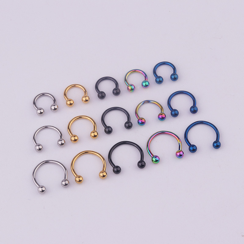 Fashion Geometric Stainless Steel Plating Nose Ring display picture 4