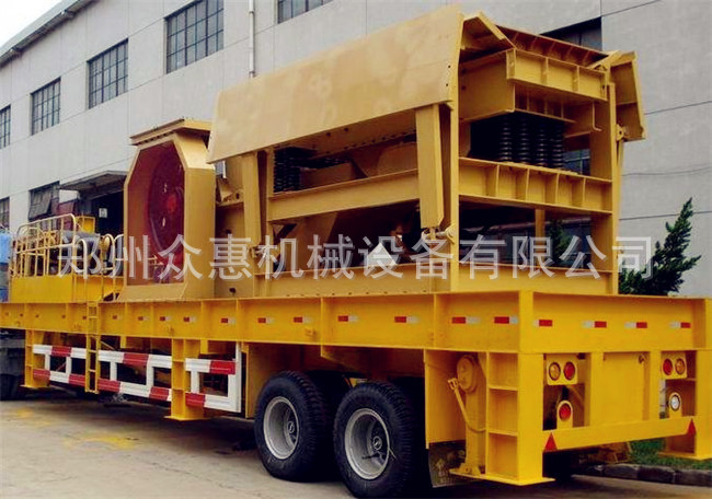 供应移动颚式破碎机 轮胎式建筑垃圾移动破碎机 厂家销移动破碎站
