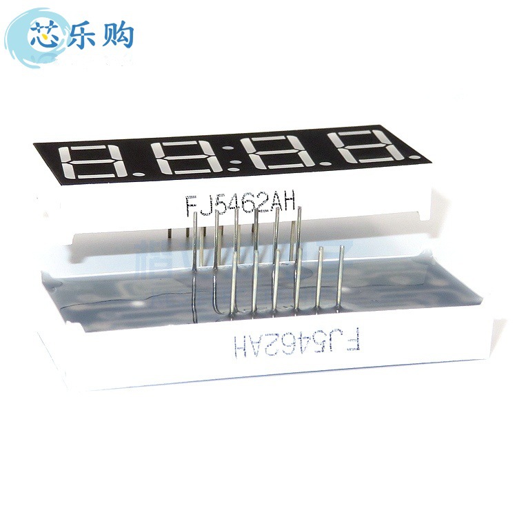 LED数码管 0.56英寸4位红光带时钟点 0.56四位共阴红色 5462AH