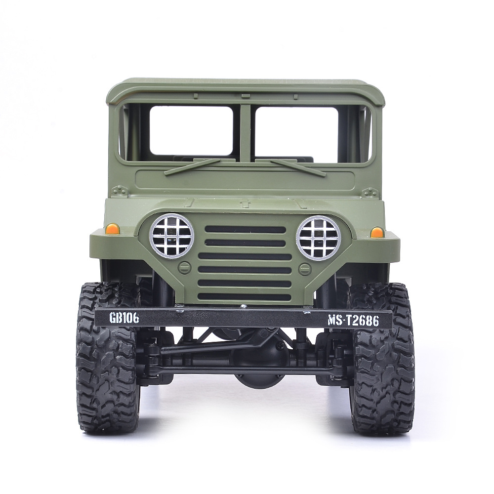新品1:14全比例遥控军卡车遥控四驱越野攀爬吉普车遥控充电高速车