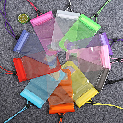 outdoors mobile phone Waterproof bag diving pvc Transparent bags Swimming hot spring Touch screen Mobile phone bag currency Waterproof Case wholesale