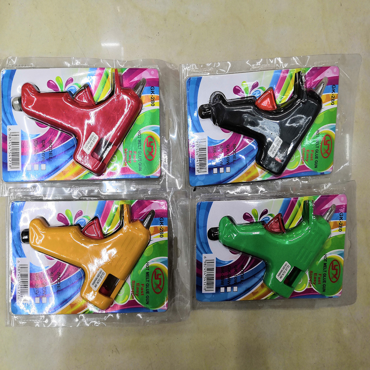 饰品发饰热熔小胶枪批发 多彩20W  使用方便升温快