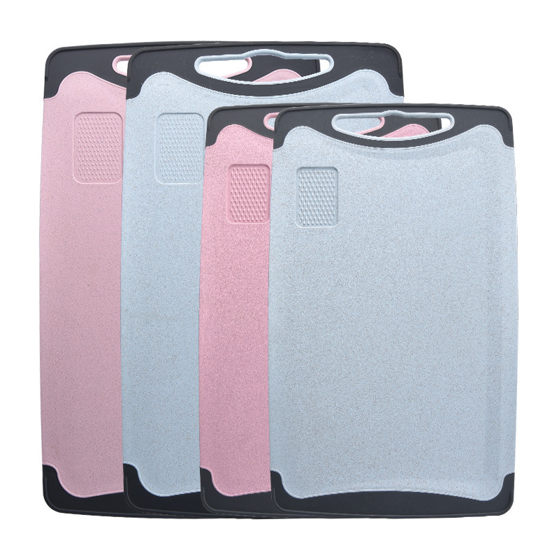 小麥秸稈菜板帶研磨器 塑料砧板防滑廚房切輔食水果日韓小案板