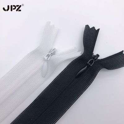 厂家直销丝边3号隐形拉链被套 黑白现货25~45cm 抱枕家纺裙裤拉链