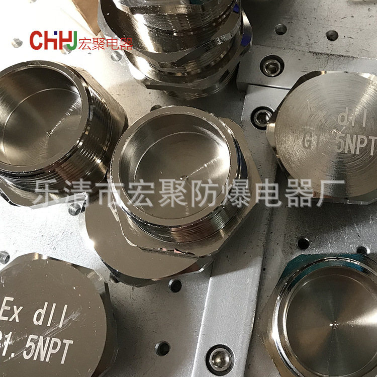 防爆不锈钢堵头304不锈钢空心堵头1.5NPT G1/2 G3/4闷盖堵头塞头