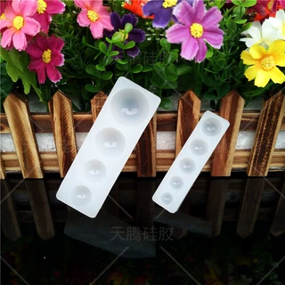 DIY 镜面正圆形大小组合硅胶模具手工翻糖蛋糕模 翻糖工具蛋糕模