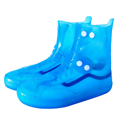 Qiahang Travel Outdoor Cycling Rainproof Shoe Covers Silicone Integrated Waterproof Rain Shoe Covers Wear-Resistant Anti-Slip Design Portable