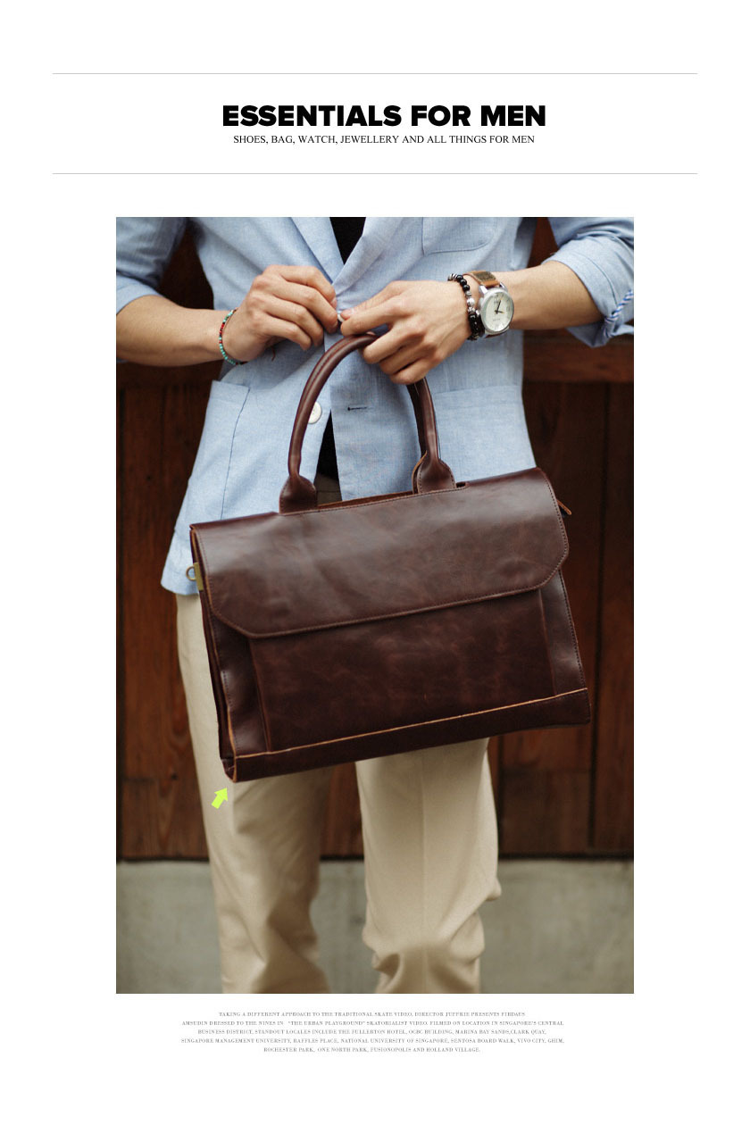 Single-Shoulder Crossbody Laptop Briefcase 1