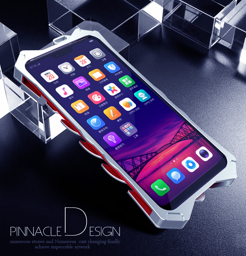 SIMON New THOR II Aviation Aluminum Alloy Shockproof Armor Metal Case Cover for OPPO R15 & OPPO R15 Dream Mirror Edition