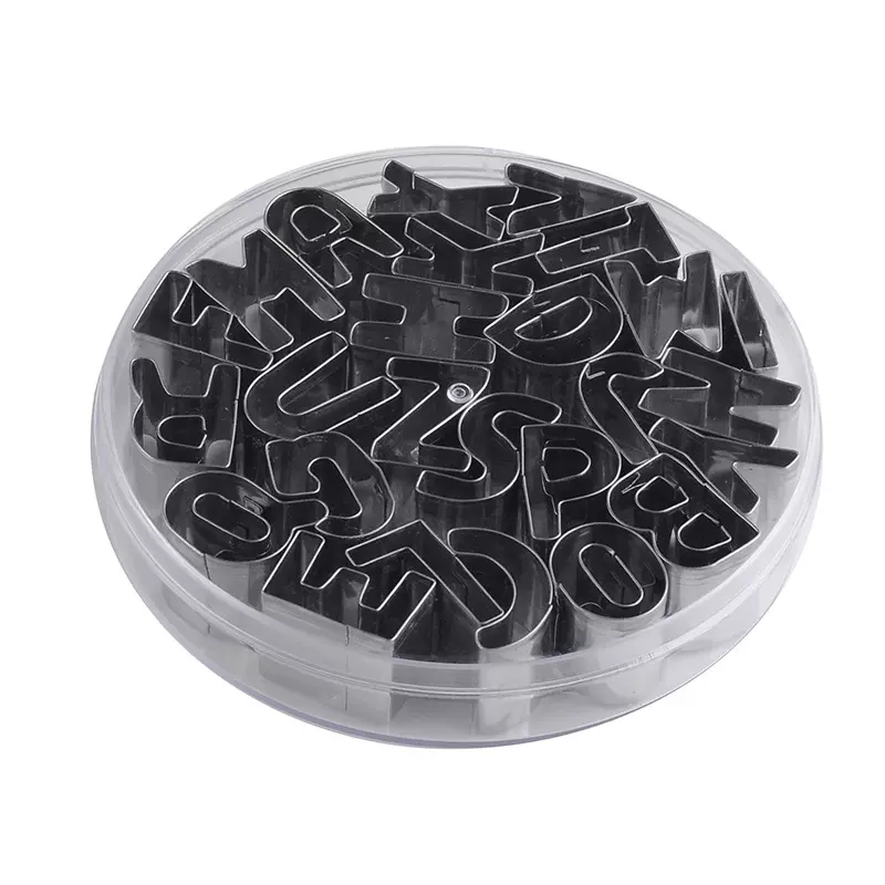 DIY烘焙模具26字母翻糖饼干模套装不锈钢饼干切饼干模具蛋糕模具