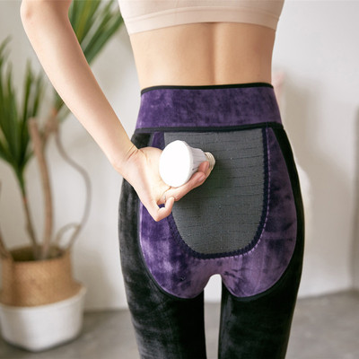 秋冬新款磁疗养生裤 女 量子导电保暖一体裤 加厚貂绒打底裤 加绒