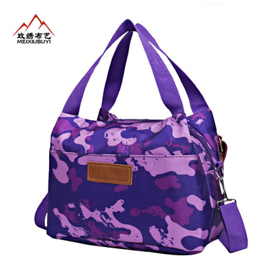 玫繡布藝 2018夏季新款中老年女士斜跨手提包布包防水 擺地攤貨源