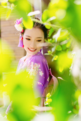 Beauty Sakura goods in stock Japanese cherry kimono Japanese A gentle wind Retro Improved edition kimono