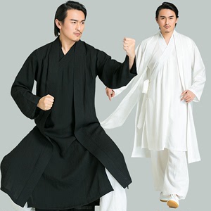 tai chi clothing kung fu uniforms breathable and comfortable linen Taoist robe Dao Yi male Taoist suit