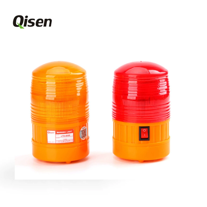 Завод Qisheng LTD5088 фонарь предупреждающий LED для временного дорожного строительства, сухая батарея