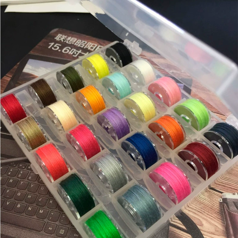 Шпулька в штучной упаковке 25 костюмов Шпулька с нижней ниткой катушка швейной машины с ниткой 25 цветов с катушкой 189302