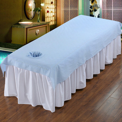 Washed cotton thickening Beauty Cotton sheet massage Body Massage bed currency pure cotton washing Bedspread