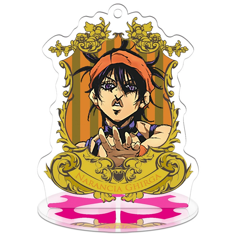 Пиктограмма JOJO's Wonderful Adventure Golden Wind Surrounding Q-version Acrylic Humanoid Small Stand Card Keychain Pendant Ornament
