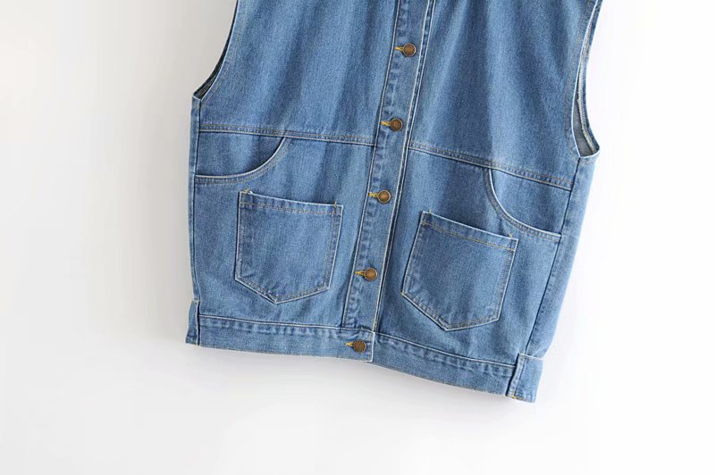 Gilet femme JIANYOUSHA  JIANYOUSHA en Cow-boy - Ref 3317034 Image 9