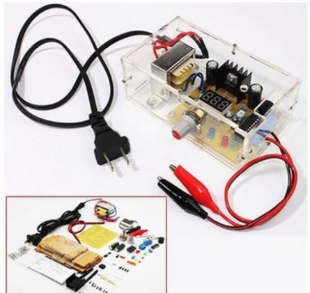 散件LM317可调压电源板 1.25V-12v电源模块 电子实训电源套件